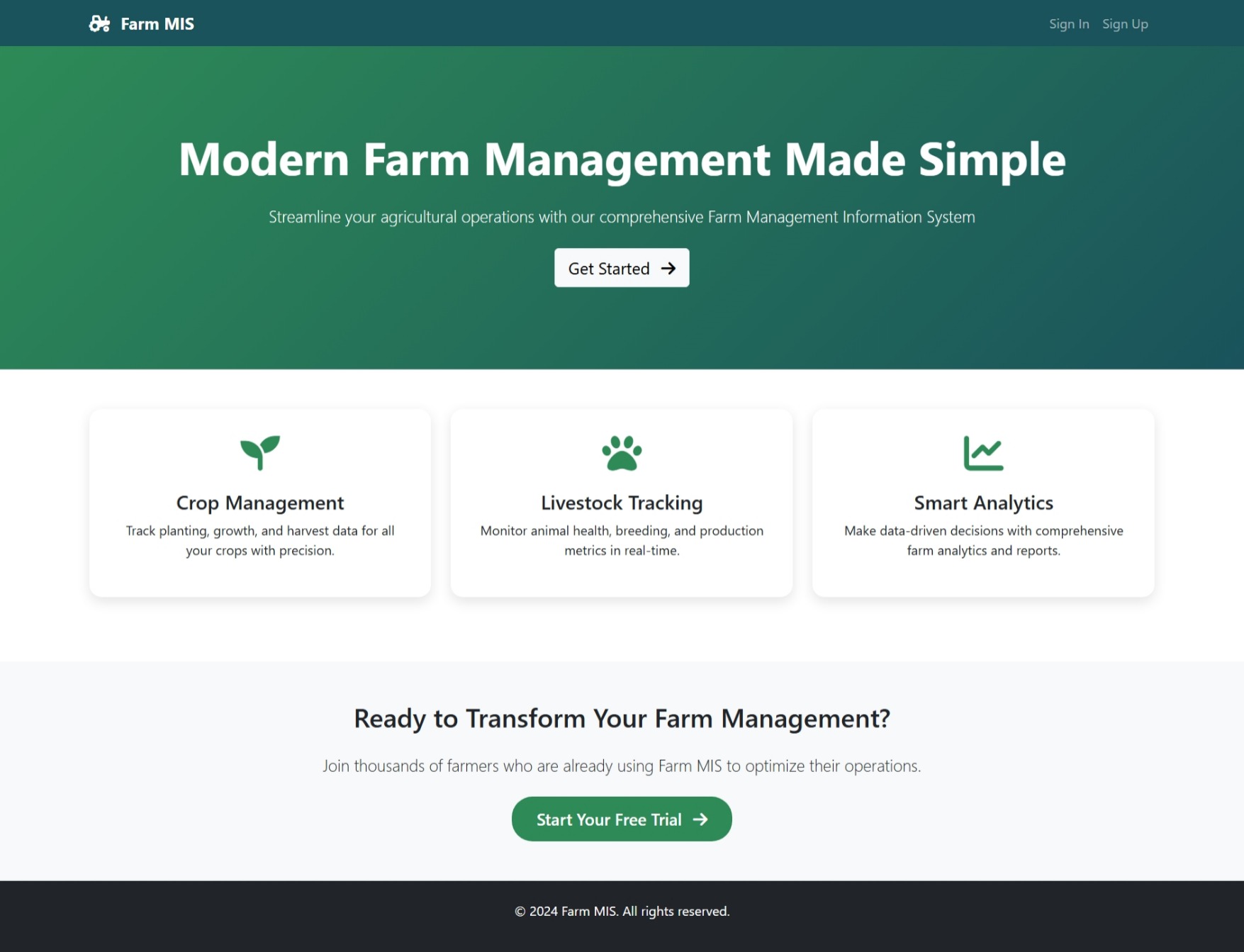 Farm Management Information System
