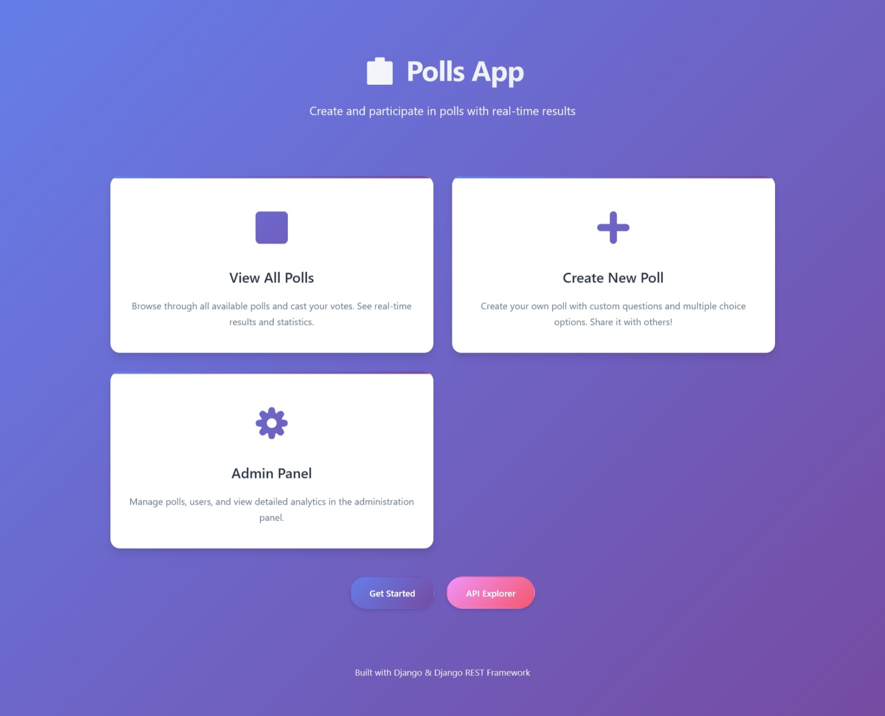 Django Polls App